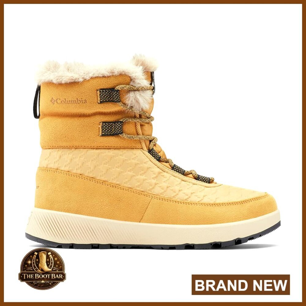Waterproof Snow Boots Ankle High Winter Comfort Traction Lace Up Round Toe